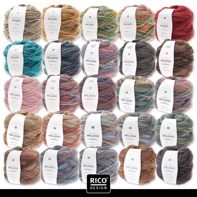 Rico Design 3 x 200g Creative Melange Wonderball Wolle Stricken Häkeln 25 Farben