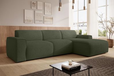 AX LIVING Couch Sofa L Form Didim mini Grün 310 cm breit, stilvoll R