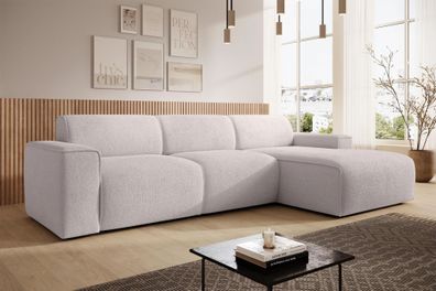 AX LIVING Couch Sofa L Form Didim mini Creme 310 cm breit, stilvoll R