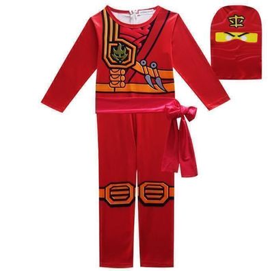 Ninja go Jumpsuit Maske Kostum Karneval Fasching Kinder Jungen Madchen Cosplay