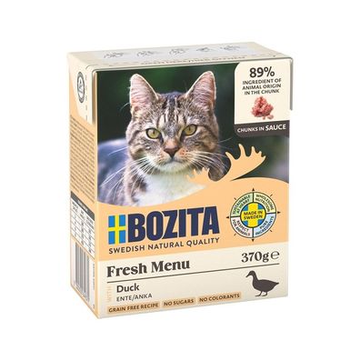 Bozita Cat Fresh Menü Häppchen in Sauce mit Ente 6 x 370g