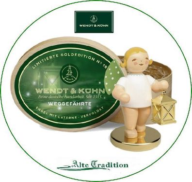 Wendt & Kühn 2025 Engel mit Laterne - Der Weggefährte - limitierte Goldedition Nr. 18