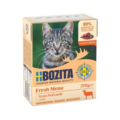 Bozita Cat Fresh Menü Häppchen in Sauce mit Lamm 12 x 370g