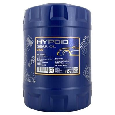 Mannol Hypoid Gear Oil Getriebeöl 80W-90 GL-4/GL-5 LS 10 Liter