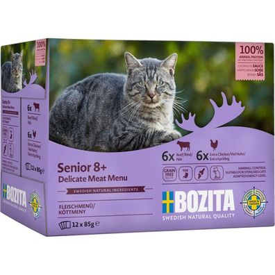 Bozita Cat Frischebeutel Senior 8+ Multibox 12 x 85g