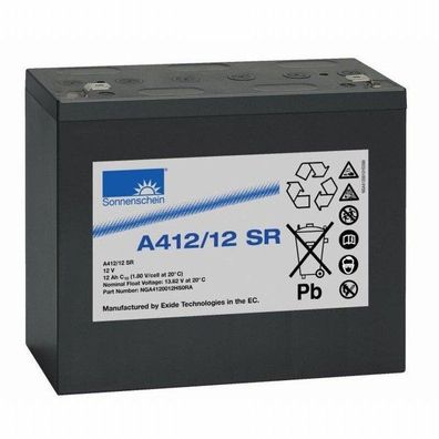 Exide Sonnenschein A412/12 SR 12V 12Ah dryfit Blei-Gel-Akku VRLA