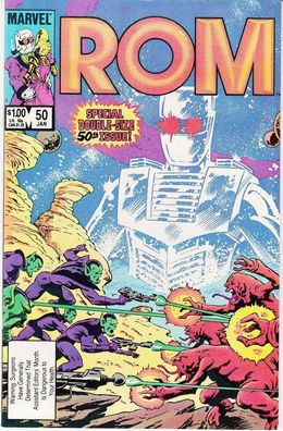 ROM (Spaceknight) # 50 (52 pages) (Sal Buscema) (USA, 1984)