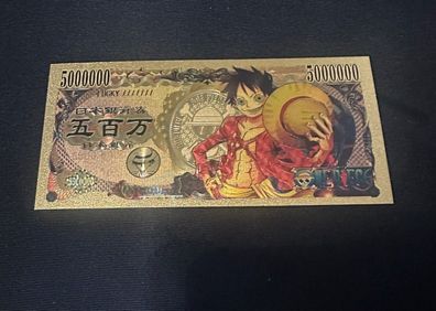 Goldfolie Banknote Anime O. Piece - D. Luffy (CM1609252)