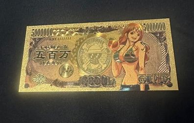 Goldfolie Banknote Anime O. Piece - Nami (CM1609255)