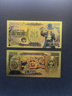 Goldfolie Banknote Anime O. Piece - Sabo (CM1609256)