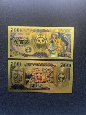 Goldfolie Banknote Anime O. Piece - Trafalgar Law (CM1609259)