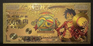 Goldfolie Banknote Anime/Manga O. Piece - D. Luffy (CM16092510)