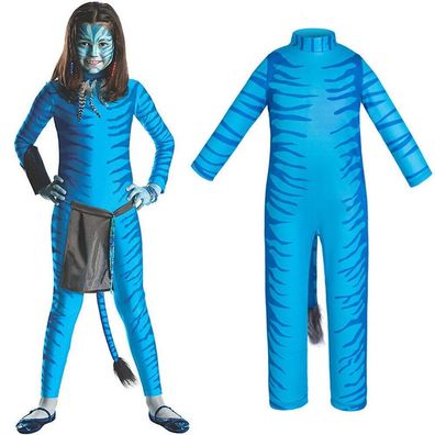 Avatar Einteiler Jumpsuit Bodysuit Karnevals Party Kinder Jungen Cosplay Kostume