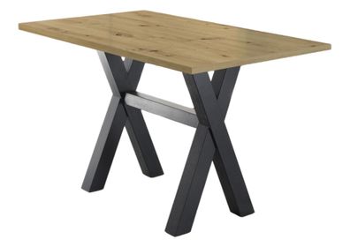 Stehtisch Essa 2 120 x 70 x 105 Bartisch Schwarzstahl/Asteiche 1360