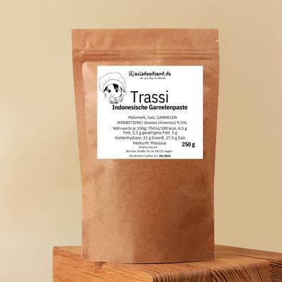 Asiafoodland - Trassi - indonesische Garnelenpaste im Block - 250 g