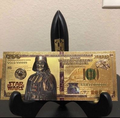 Sammelschein Goldfolie Banknote Star Wars - Darth Vader - (SW1609252)
