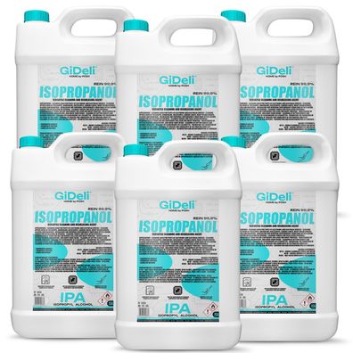 GiDeli Isopropanol 99,9% 30 Liter Reiniger Hochprozentiger Isopropylalkohol IPA
