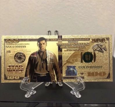 Sammelschein Goldfolie Banknote Star Wars - Finn - (SW1609257)