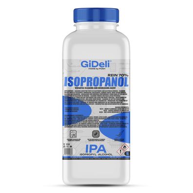 GiDeli Isopropanol 70% 1 Liter Reiniger Hochprozentiger Isopropylalkohol IPA