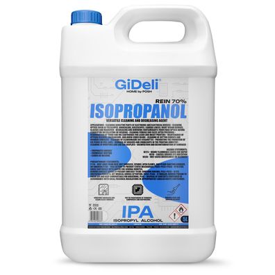 GiDeli Isopropanol 70% 5 Liter Reiniger Hochprozentiger Isopropylalkohol IPA