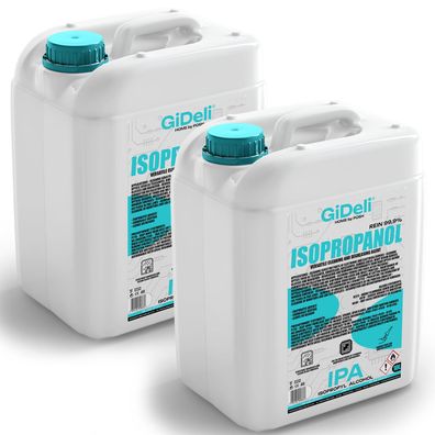 GiDeli Isopropanol 99,9% 20 Liter Reiniger Hochprozentiger Isopropylalkohol IPA