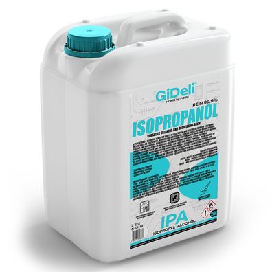 GiDeli Isopropanol 99,9% 20 Liter Reiniger Hochprozentiger Isopropylalkohol IPA