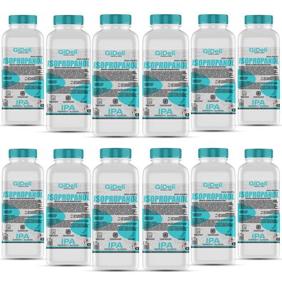GiDeli Isopropanol 99,9% 12 Liter Reiniger Hochprozentiger Isopropylalkohol IPA