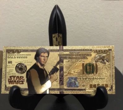 Sammelschein Goldfolie Banknote Star Wars - Boba Fett - (SW1609259)