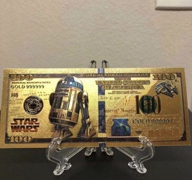 Sammelschein Goldfolie Banknote Star Wars - R2-D2 - (SW16092511)