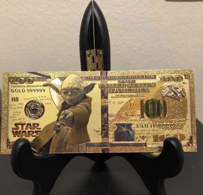 Sammelschein Goldfolie Banknote Star Wars - Yoda - (SW16092513)