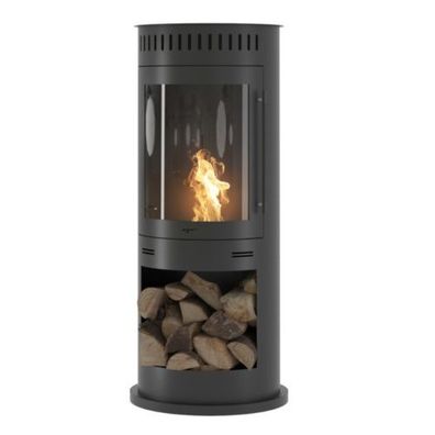 Incoza IV Ethanolkamin Kaminofen Schwarz