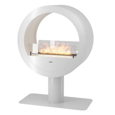 Incyrcle Stand 2Side Weiß Tunnel-Ethanolkamin