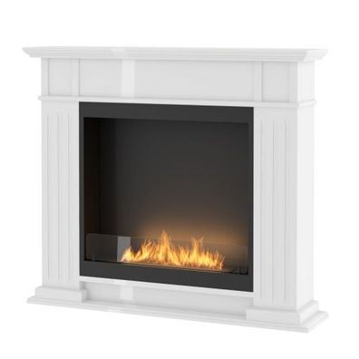 Inportal 1 Klassischer Ethanolkamin Weiß : Weiß