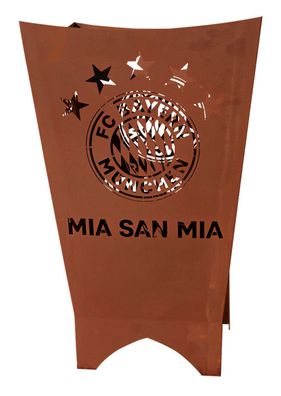 FC Bayern München Feuerkorb Mia san mia FCB-004 FCB-Feuerstelle Fußball Fan