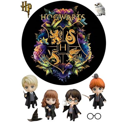 Harry Potter Essbar Film Zuckermasse Tortenbild Tortenaufleger + 4 Muffin h07
