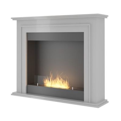 SIMPLE PORTAL 1 Ethanolkamin Weiß : Ohne Schutzglas