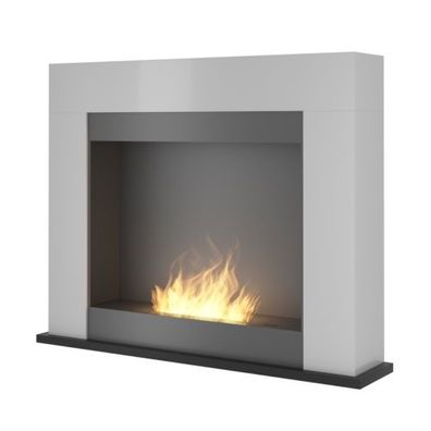 SIMPLE PORTAL 2 Ethanolkamin Weiß : Ohne Schutzglas