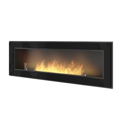 FRAME 1500 Schwarz Ethanolkamin Einbaukassette : Ohne Schutzglas