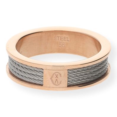 Charriol Ring Forever Edelstahl Bicolor rosé vergoldet 02-102-1139-8