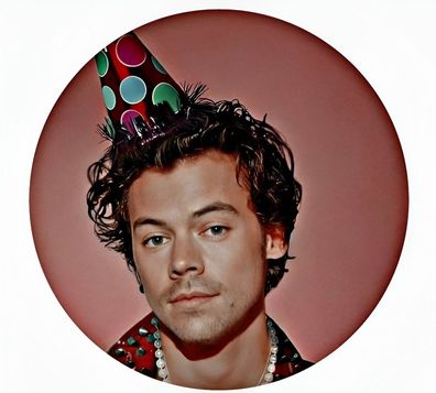 Harry Styles Essbar Musik Zuckermasse Tortenbild Tortenaufleger + 4 Muffin