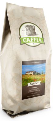 Caffia Tarent Espresso - 1 kg ganze Bohne | starke, dichte Crema