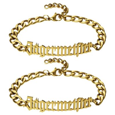 Jägermeister Goldarmband – 2er Set | Doppelter Style, doppeltes Statement
