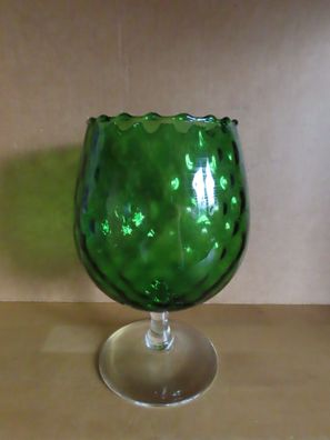 Großer Cognac Schwenker grün große Vase Glas Gefäß ca.20 cm H