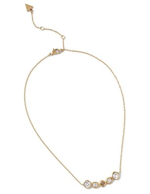 Guess Schmuck Damen-Halskette 4G Multi Crystals Goldfarben JUBN05569JWYGT/U