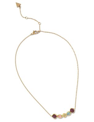 Guess Schmuck Damen-Kette Multi Crystals Goldfarben JUBN05569JWYGMCT/U