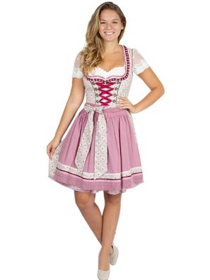 Krüger Dirndl Blessed Red 50er Länge bordeaux - Größe: 40 Farbe: Bordeaux