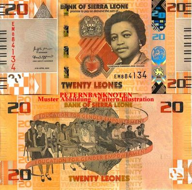 Sierra Leone 20 Leones 2022 Unc. P. New #6180#