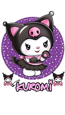 Kuromi Essbar Weißer Hase Zuckermasse Tortenbild Tortenaufleger + 4 Muffin