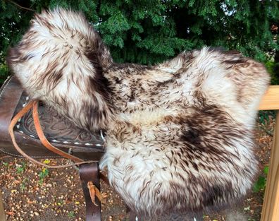 Lammfell Sattelbezug Sattelauflage Lammfellbezug Western Sattelpad Geflammt
