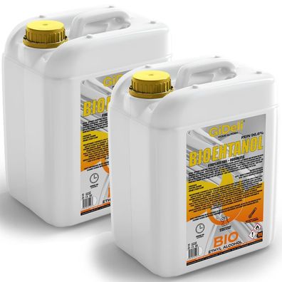 GiDeli bioethanol 20 l Ethanol 96,6% Bio Alkohol geruchlos sauber brennend